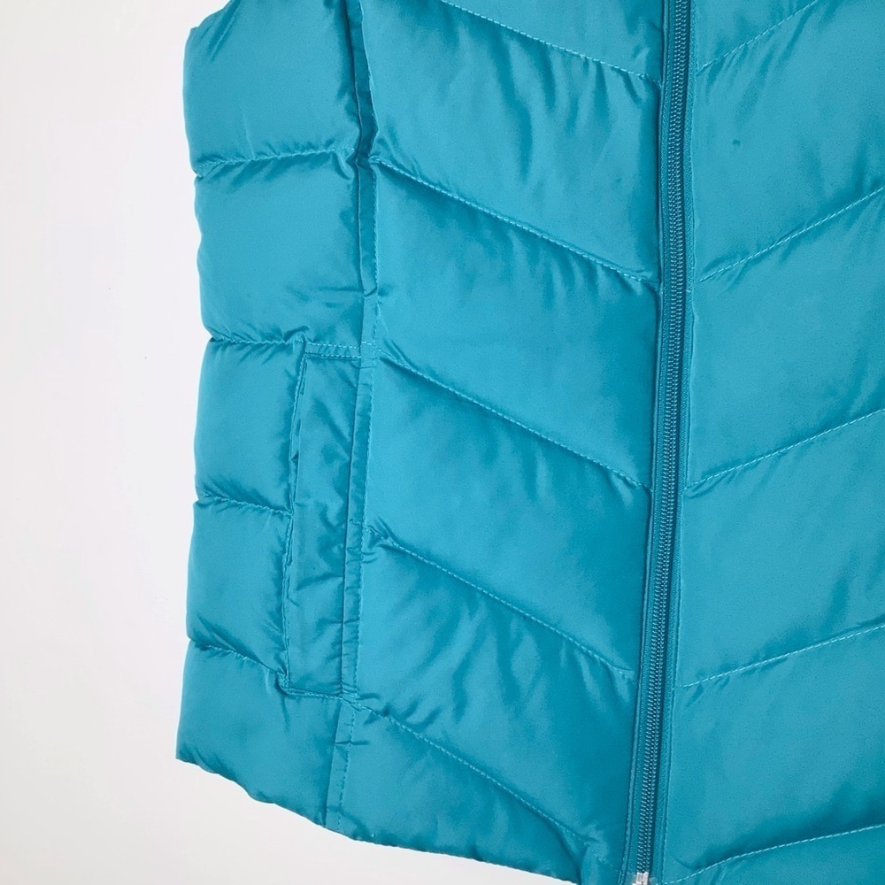 Lands End down filled vest women small blue - Picture 4 of 10
